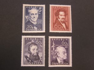 Austria 1950 Sc 568-71 set MH