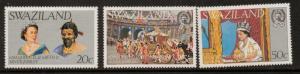 SWAZILAND SG268/70 1977 SILVER JUBILEE MNH