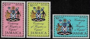 Jamaica #363-5 Mint Never Hinged Set - Kingston as Capital Centenary