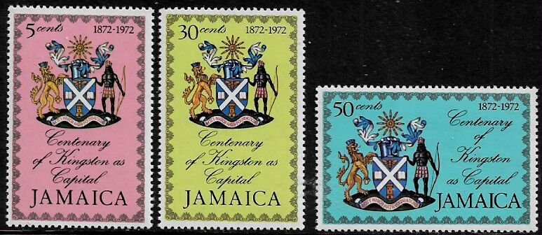 Jamaica #363-5 Mint Never Hinged Set - Kingston as Capital Centenary