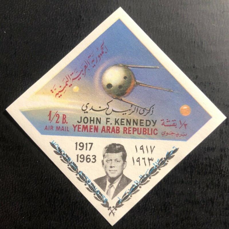 Mint 1973 Yemen John F Kennedy Airmail Imperf ! Stamp Collection Lot Sc#285-7