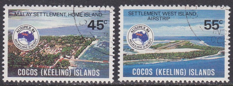 Cocos Islands Sc #119-120 Used CTO