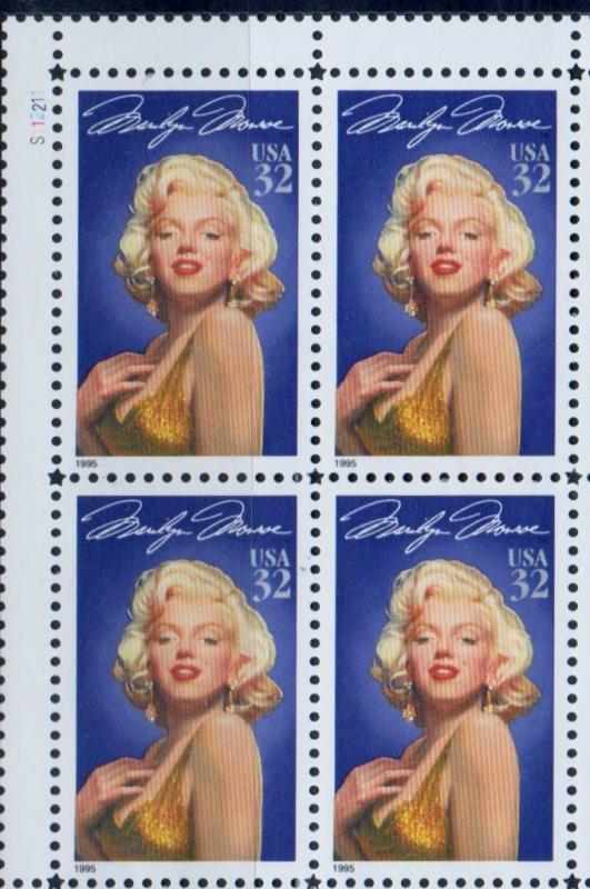 United States - Marilyn Monroe - Legends of Hollywood Single Stamp 0.50 cents