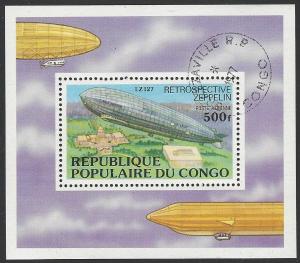 Congo #C236 MNH Souvenir Sheet Zeppelin