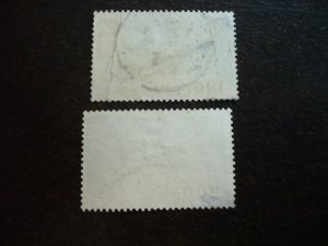 Stamps - France - Scott# C29, C30 - Used Partial Set of 2 Stamps