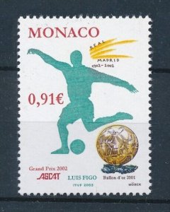 [110556] Monaco 2002 Football soccer Luis Figo Real Madrid  MNH