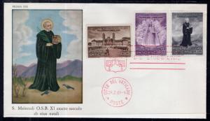 Vatican City 298-300 U/A FDC