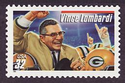 3147 Legendary Football Coaches - Lombardi mint single