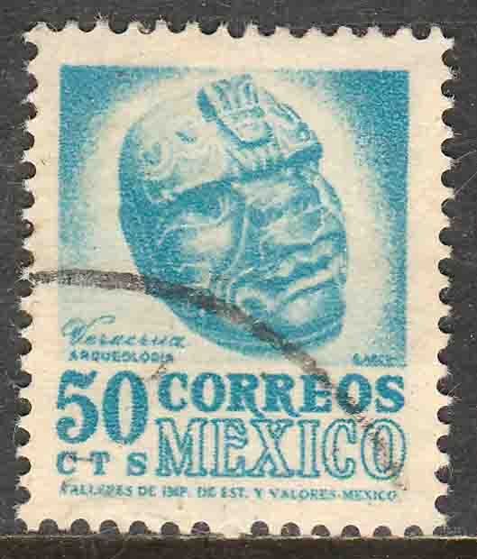 MEXICO 881, 50¢ 1950 Definitive 2nd Printing wmk 300. USED. F-VF. (1408)