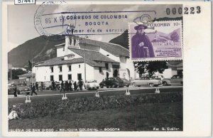 57441 -  COLOMBIA - POSTAL HISTORY: MAXIMUM CARD  -  ARCHITECTURE  Religion 1958