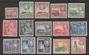 MALTA #191-204 MINT AND USED