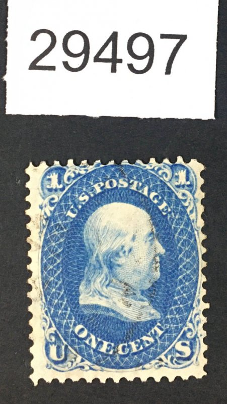 MOMEN: US STAMPS # 63 DARK SHADE USED LOT #29497