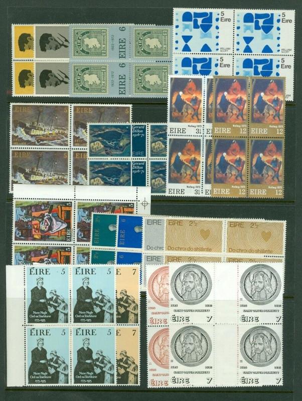 EDW1949SELL : IRELAND Beautiful collection of ALL DIFF VFMNH Blks of 4 Cat $1835