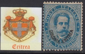 Italy Eritrea n.6 - MH* - cv 3100$