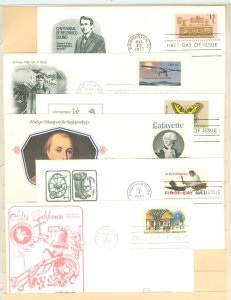 US 1705/1725 1977 6 U/A FDCs with artmaster, artcraft,Fleetwood & Western Heritage cachets.