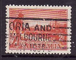 Australia-Sc#142-used 2p vermilion Tribesman-1934-