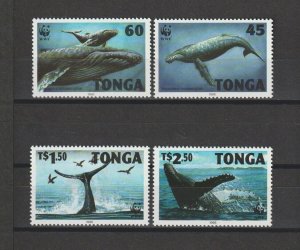 TONGA 1996 WWF SG 1337/40 MNH Cat £10