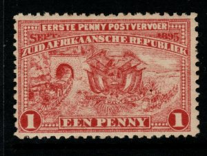 TRANSVAAL SG215c 1895 1d RED MTD MINT