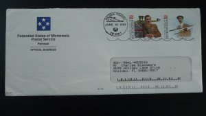 aviation history aviators postally used cover Micronesia 1993