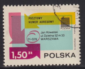 Poland 1970 Introduction of the Postal Code System in Poland 1973