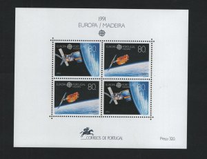 Portugal Madeira   #151 MNH  1991   sheet Europa  space