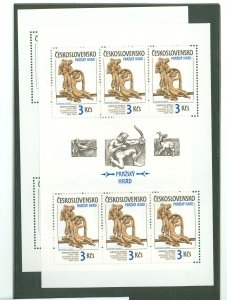 Czechoslovakia & Czech Republic #2610-2611 Mint (NH) Souvenir Sheet