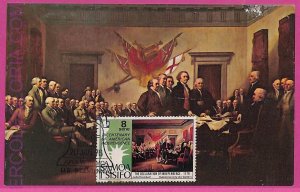 ag3367 - SAMOA I SISIFO - POSTAL HISTORY - Maximum Card - American Independence-