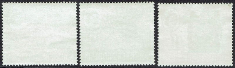 SOUTHERN RHODESIA 1964 QEII PICTORIAL 5/- 10/- AND £1 USED