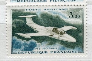 FRANCE; 1965 early Airmail issue fine MINT MNH 3Fr. value