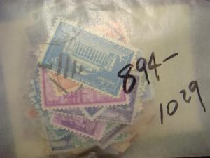 US # 894-1029 complete   s78f