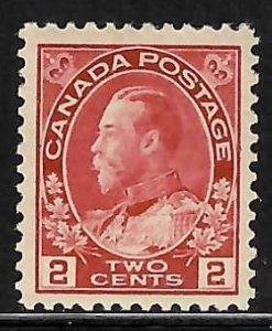 Canada Mint XF NH #106 WET Printing Admiral - Gum side is a perfection
