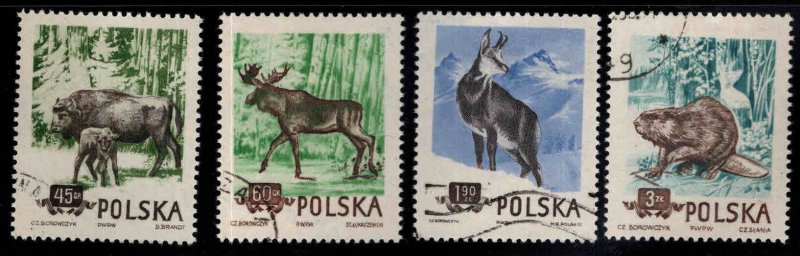 Poland Scott  660-663 Used CTO wildlife set, expect similar cancels