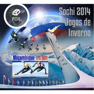 2014 MOZAMBIQUE MNH. SOCHI 2014  |  Y&T Code: 878  |  Michel Code: 7534 / Bl.946