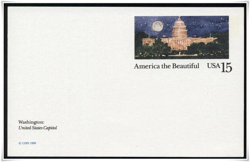 SC#UX138 15¢ Capitol: Washington, D.C. Postal Card Mint 