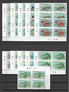 KIRIBATI 1990 SG 326/40 + 356 MNH Cat £88