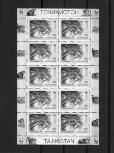 Tajikistan 1996 WWF Pallas Cats Mini Sheet Perforated Mint (NH)