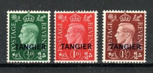 Morocco Agencies - Tangier 1937 GB opt set of 3 SG 45-47 MNH 