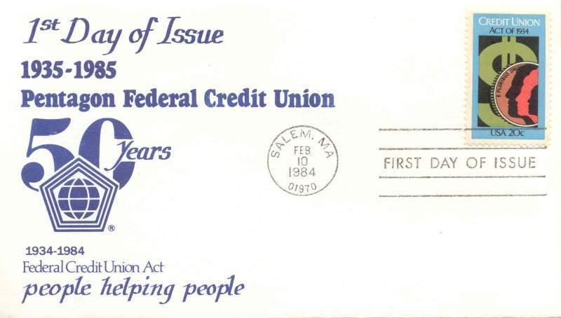 1984 Sc 2075 FIRST CACHET by  Pentagon Federal Credit Union