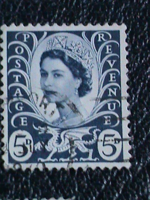 ​Wales & Monmouth Stamp:1958-69- SC#7-11 very old used Stamps