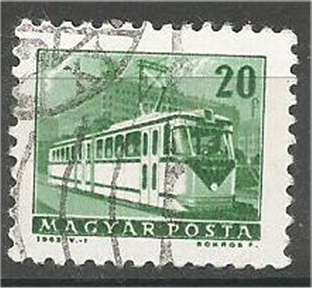 HUNGARY, 1963, used 20f, Trolley, Scott 1508