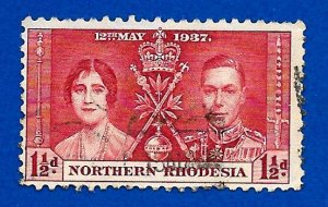 Northern Rhodesia 1937 - U - Scott #22 *