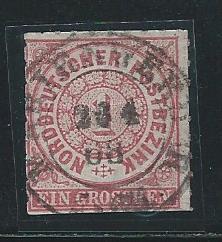 Germany (North German Confed) 4 1868 1gr Used (x1)