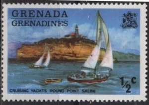 Grenada Grenadines 109 (mnh) ½c cruising yachts, Point Saline (1975)