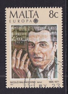 Malta   #660  cancelled  1985  Europa 8c  Baldacchino