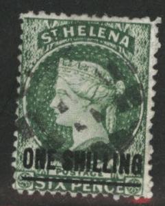 Saint Helena Scott 17 Used Crown CC wmk 1873 CV$200