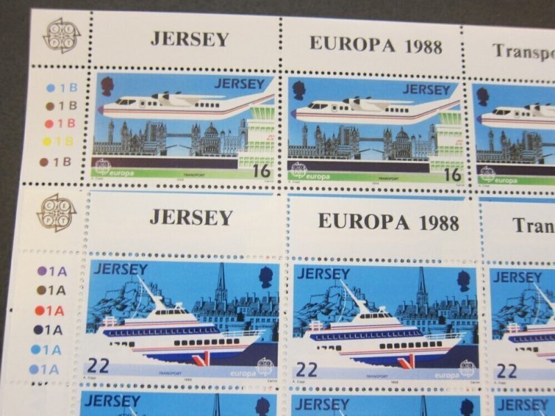 Jersey 1988 Sc 452-55 sheet(20) set MNH
