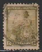 1899 Argentina - Sc 131 - used VF - single - Allegory, Liberty Sealed