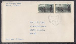 Swaziland Scott 38-40 FDC - 1945 Victory Issue #2