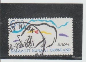 Greenland  Scott#  348  Used  (1999 Europa)