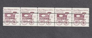 PNC5 9.3c Mail Wagon P/C 4 Gap 2L US #1903a MNH F-VF